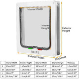 Cat Door 4-Way Locking Cat Flap With Liner