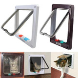 Cat Door 4-Way Locking Cat Flap With Liner