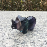 Rainbow Fluorite Rhinoceros