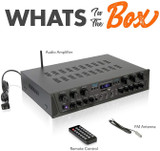 Wireless Home Audio Amplifier System - Bluetooth Compatible Sound Stereo