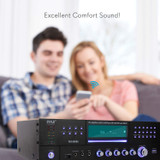 1000W Stereo Speaker Home Audio Receiver w/ FM Radio, USB, Headphone