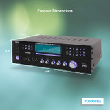 1000W Stereo Speaker Home Audio Receiver w/ FM Radio, USB, Headphone