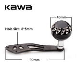 Kawa New Fishing Reel Handle Fishing Rocker Single Alloy Reel Handle Length 90mm Hole Size 8*5mm Suit for Abu and Daiwa Reel
