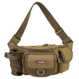 Piscifun Fishing Bag Multifunctional Outdoor Waist Bag Portable Lure Waist Pack Messenger Bag Pole Package Fishing Tackle Bag