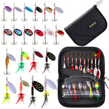 PLUSINNO Fishing Lures for Bass Spinner Lures
