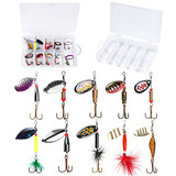 PLUSINNO Fishing Lures for Bass Spinner Lures