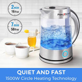 Boiler & Tea Heater with LED, Cordless, Auto Shut-Off - Boil-Dry