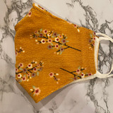 Floral Corduroy Face Mask