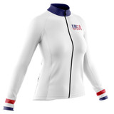 White USA Team Long Sleeve Jersey