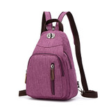 Single Strap Backpack Chest Across Body One Shoulder Waterproof Casual Zipper Travel Bags