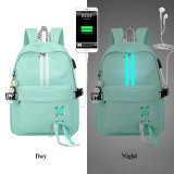 Anti Theft Reflective Waterproof USB Charge Men/Women Laptop Backpack