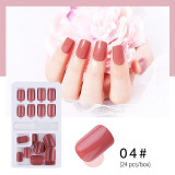 Reusable Stick-On-Nails 24pcs Full Cover Nail Artificial Tips Press On Nails Tips