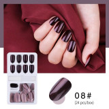 Reusable Stick-On-Nails 24pcs Full Cover Nail Artificial Tips Press On Nails Tips