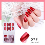 Reusable Stick-On-Nails 24pcs Full Cover Nail Artificial Tips Press On Nails Tips