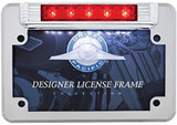United Pacific Chrome Motorcycle License Plate Frame