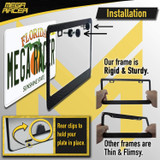 Mega Racer Carbon Fiber License Plate Frame