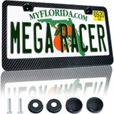 Mega Racer Carbon Fiber License Plate Frame