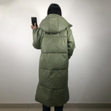 Women's Leather Parkas Jacket