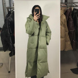 Women's Leather Parkas Jacket