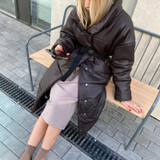 Women's Leather Parkas Jackets