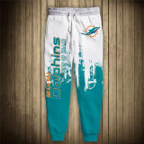 Men's Miami Dolphins Sweatpants Printed 3D