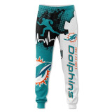 Men's Miami Dolphins Sweatpants Printed 3D