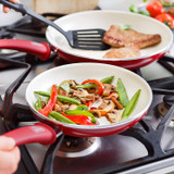 Ceramic Nonstick, Frying Pan/Skillet Set, 7" and 10",