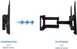 g TV Wall Mount | Swivel, Tilting, Double Stud Bracket | Fits up to 37"-70" TV