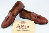 ALDEN 560 Tassel Moccasin Leather Men's Loafer Shoes - BROWN - sz 13