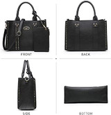 Women Vegan Leather Handbags Fashion Satchel Bags