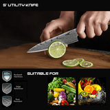 Samurai Set - Santoku, Utility and Pairing