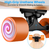 Electric with Wireless Remote Control Max Speed 12 MPH, 7 Layers Maple E-Skateboard