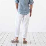 Loose-fit linen pants for men