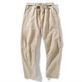 Loose-fit linen pants for men