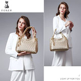 Leather Handbag for Women, Ladies Top-handle Tote Crossbody Shoulder Bag