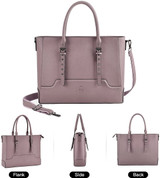 Laptop Bag for Women, 15.6 17 Inch Laptop Tote Multi-Pocket Work Tote Bag