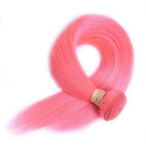 Brazilian Straight Hair weave Human Hair Bundles Pre-colored Hair Bundles Pink, red blue,yellow Purple