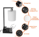 Modern Bedside Nightstand Lamps with 3 Color Tones