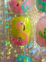 Flamingo Fun Press On Nails