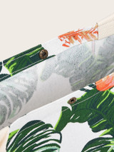 Tropical Print Canvas Tote Bag
