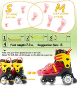 Roller Skates for Kids Girls with Adjustable Size