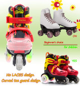 Roller Skates for Kids Girls with Adjustable Size