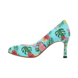 Tropical Blue Flamingo High Heels