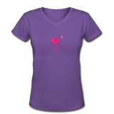Flamingo Life Womens V Neck