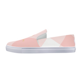 Flamingo Life Pink Plaid Slip-On Canvas Shoe Mens and Womens