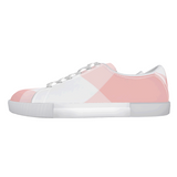 Flamingo Life Pink Plaid Sneaker Mens and Womens