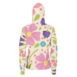 Flamingo Life Flower Hoodie Womens