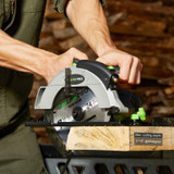 Corded Circular Saw with 7-1/4" and Laser Guide Max Cutting Depth (90°),  for Wood and Log Cutting.