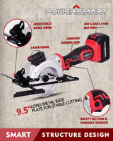 Cordless Circular Saws, Two 24 Teeth Blades 20V 4.0Ah Battery and Charger Included.