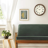 Round Wood Finish Wall Clock